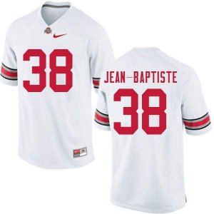 Men's Ohio State Buckeyes #38 Javontae Jean-Baptiste White Nike NCAA College Football Jersey Discount EAY6844CE